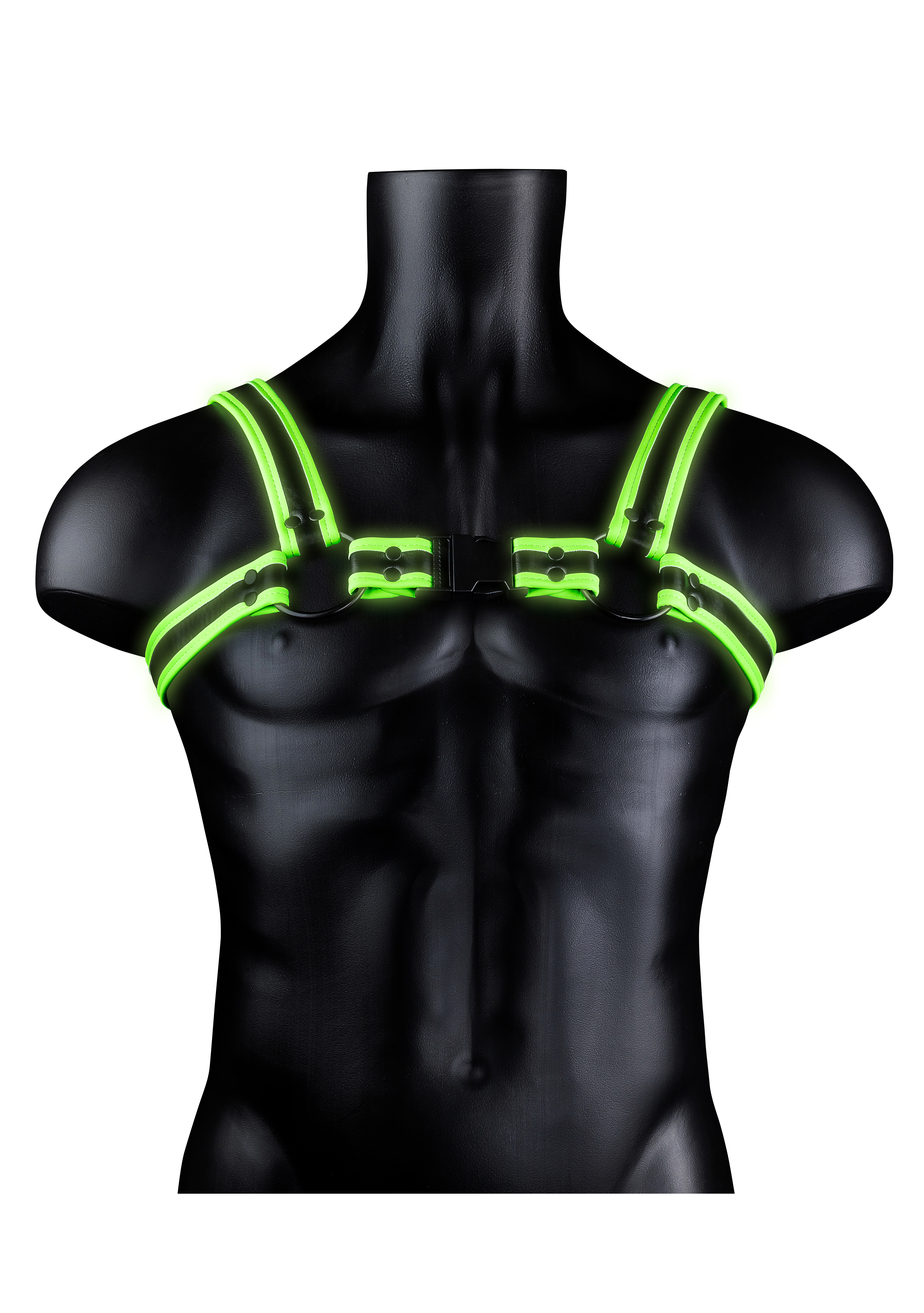 bonded leather buckle harness largexlarge glow in the dark 