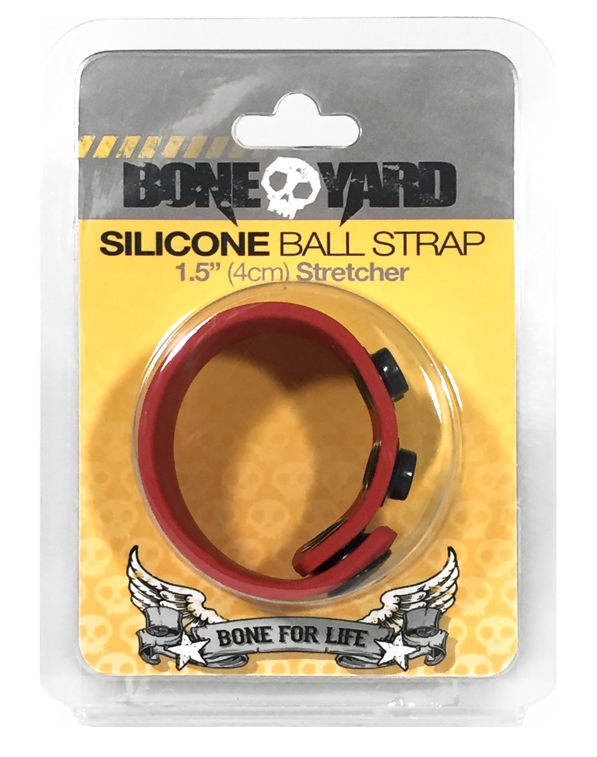 boneyard silicone ball strap cm stretcher red 