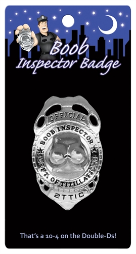 boob inspector badge 