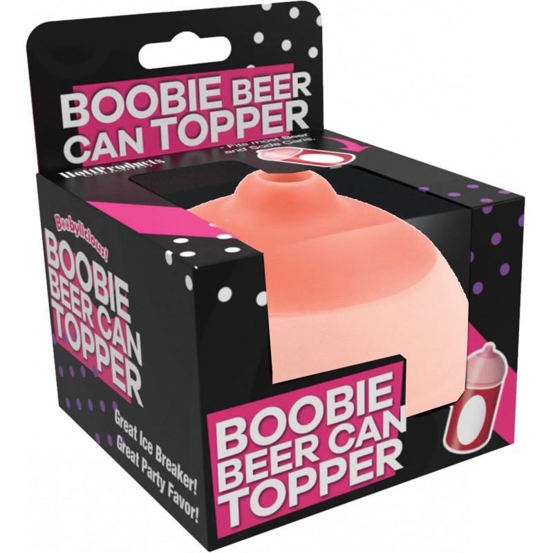 boobie beer can topper 