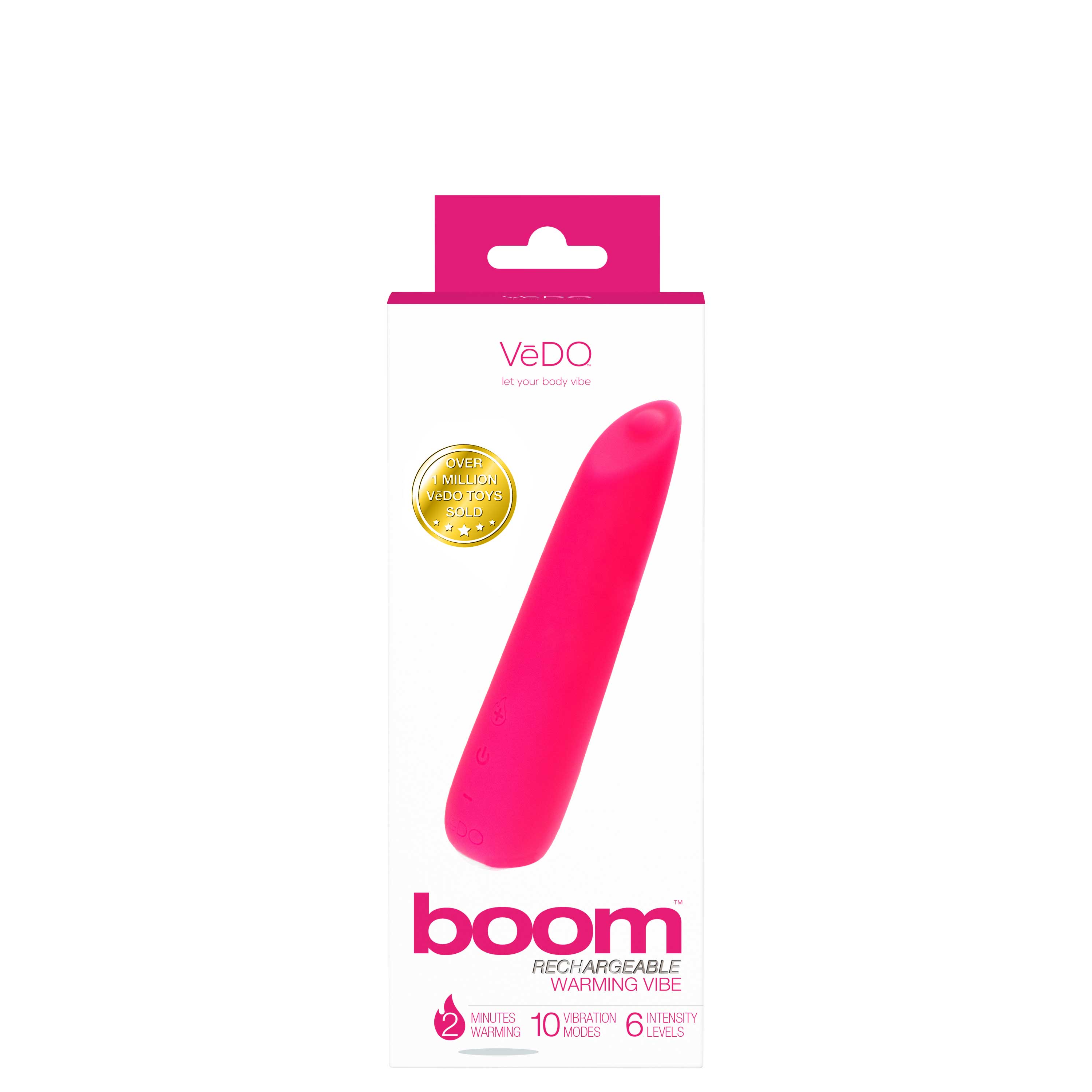 boom rechargeable warming vibe foxy pink 
