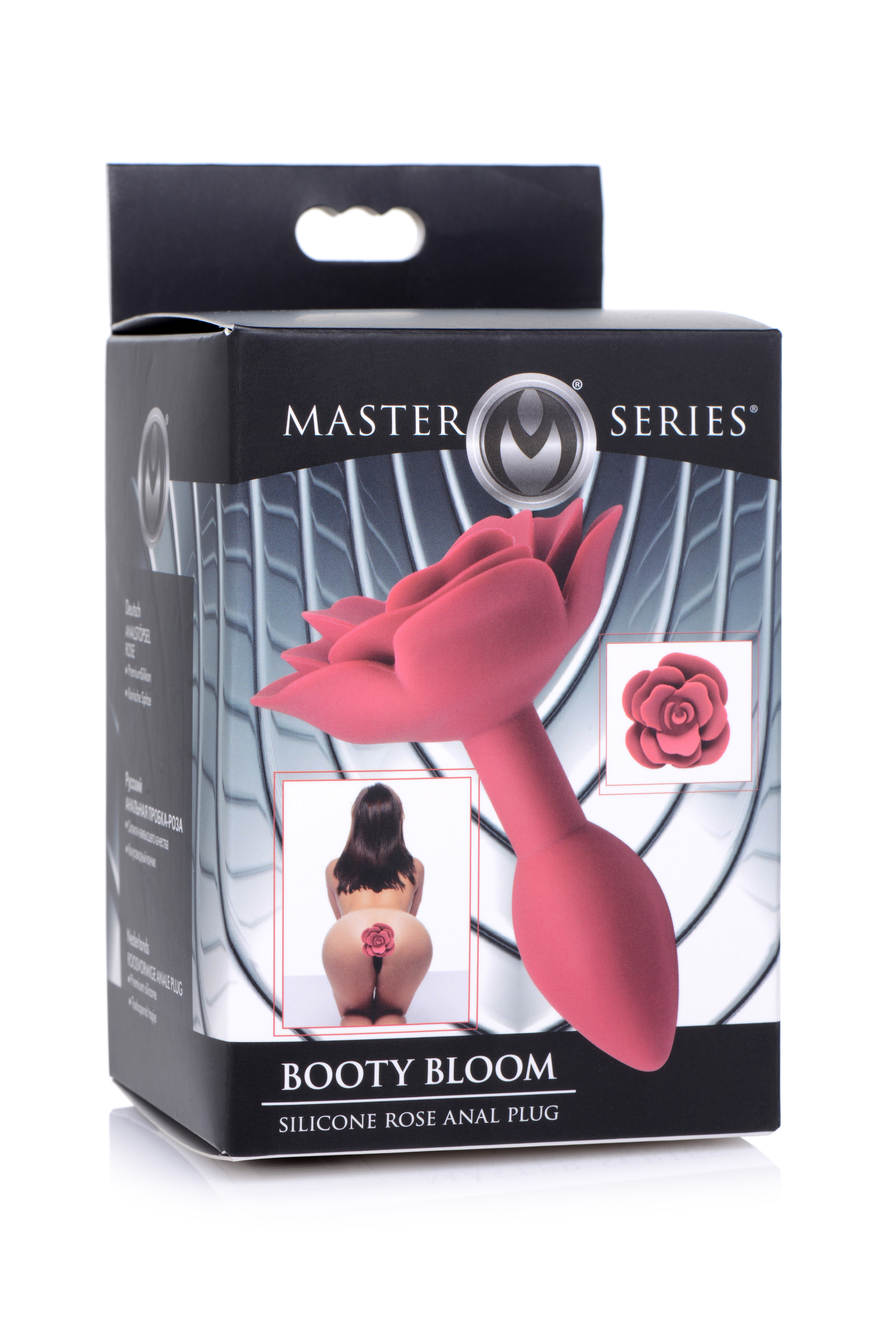 booty bloom silicone rose anal plug small 