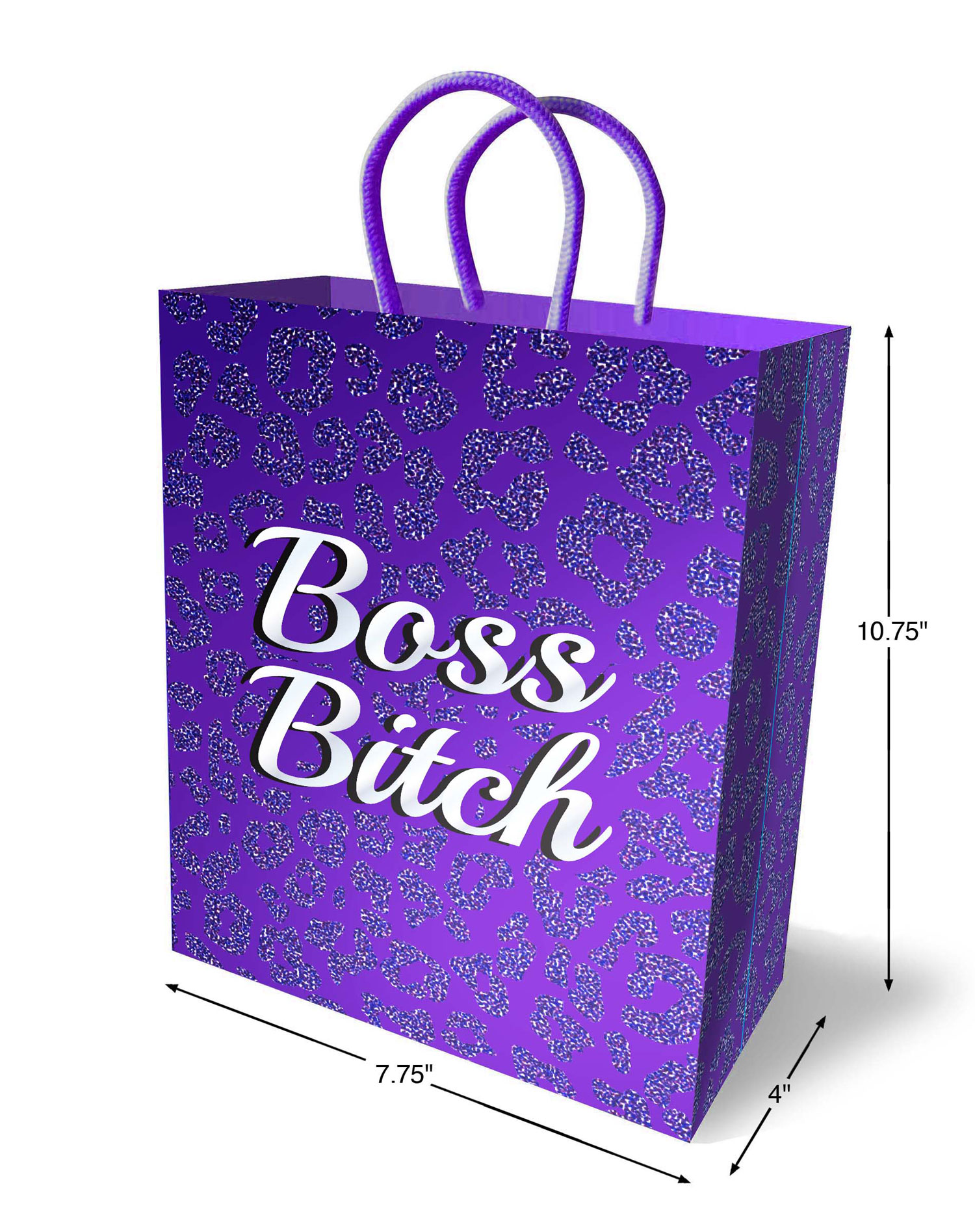 boss bitch gift bag purple 