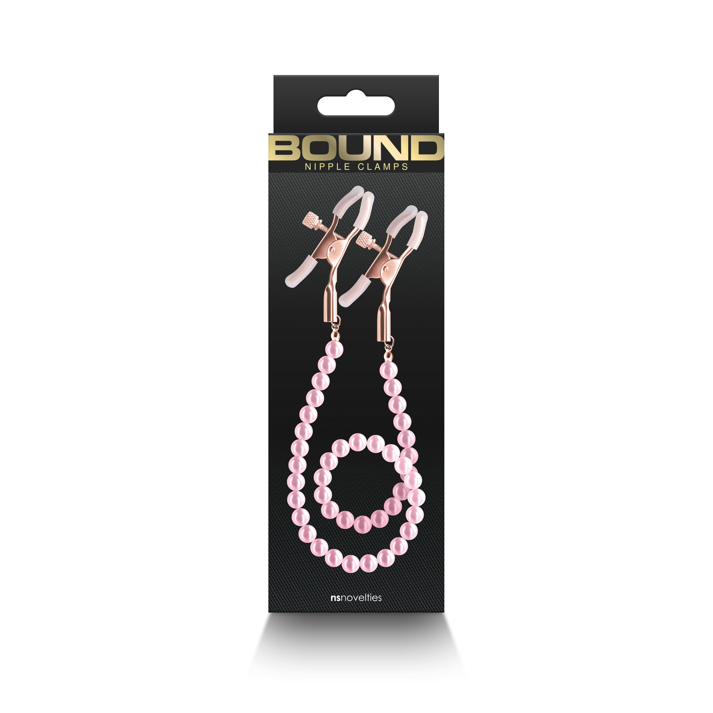 bound nipple clamps dc pink 