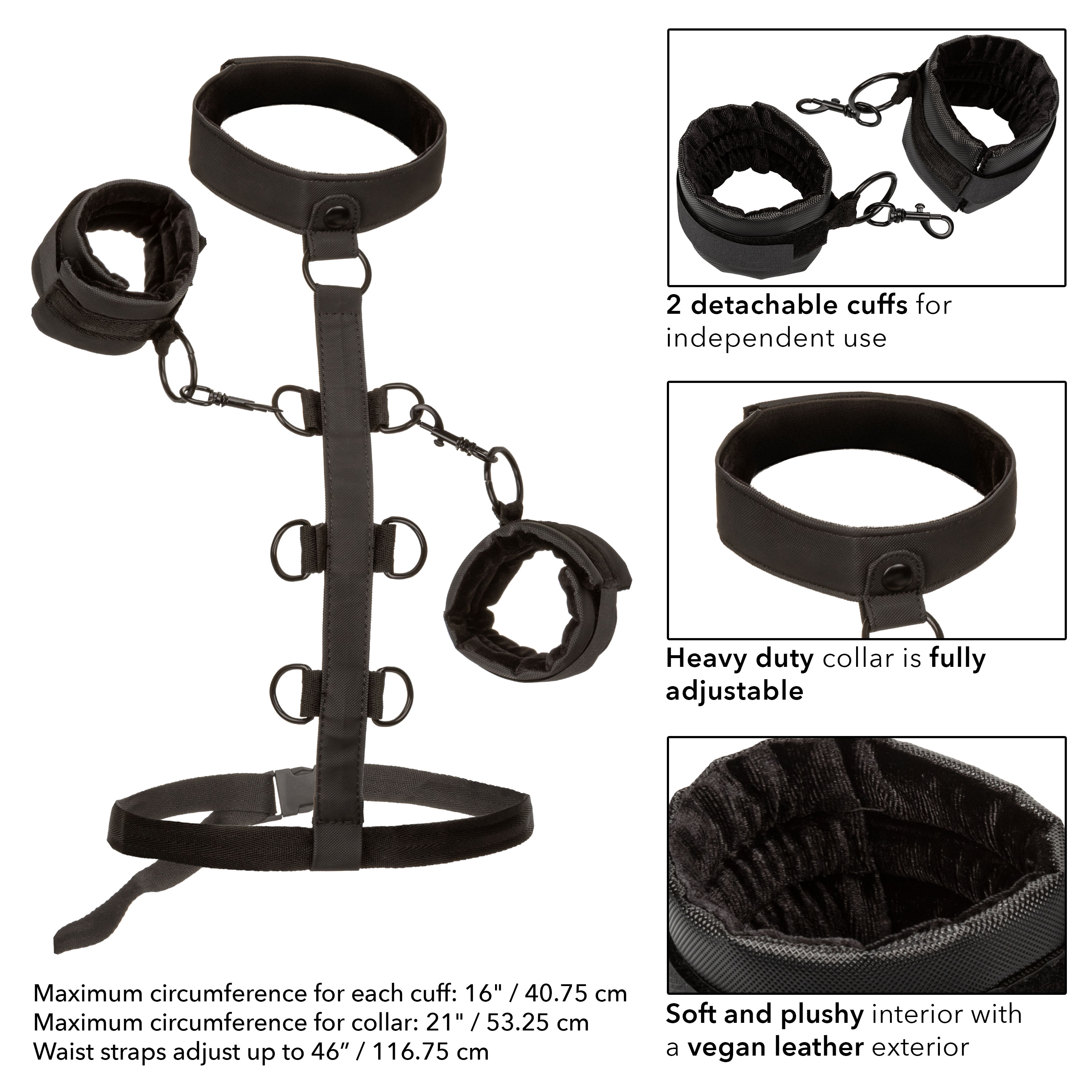 boundless collar body restraint black 