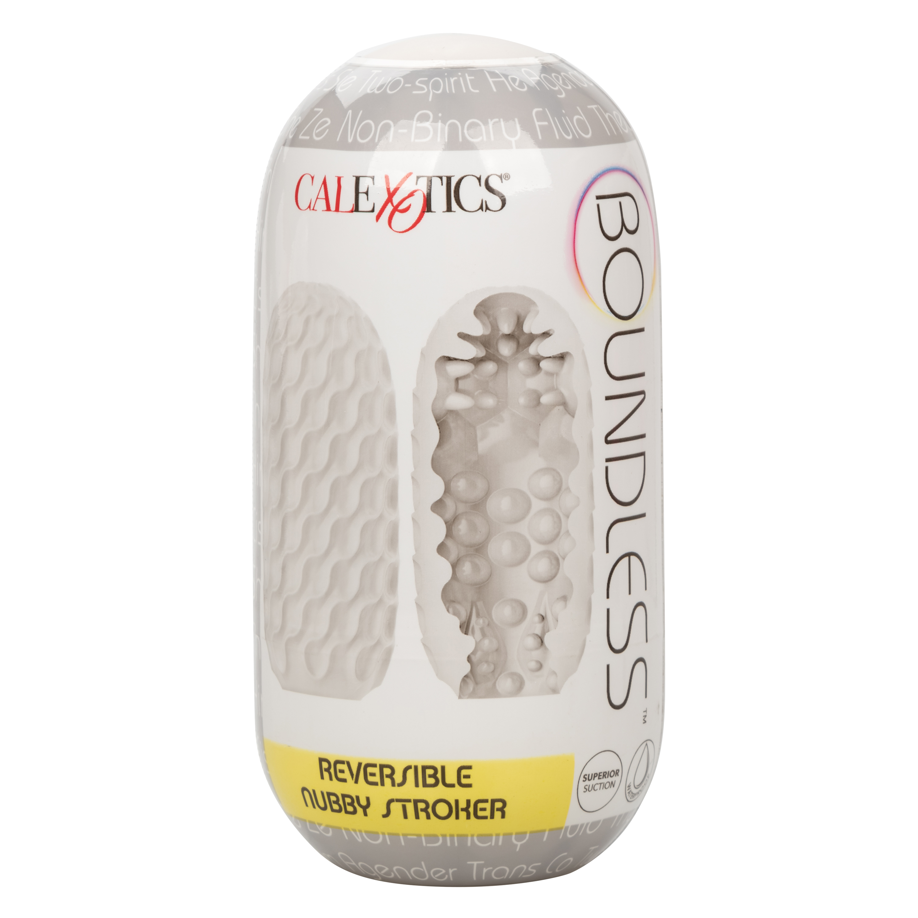 boundless reversible nubby stroker clear 