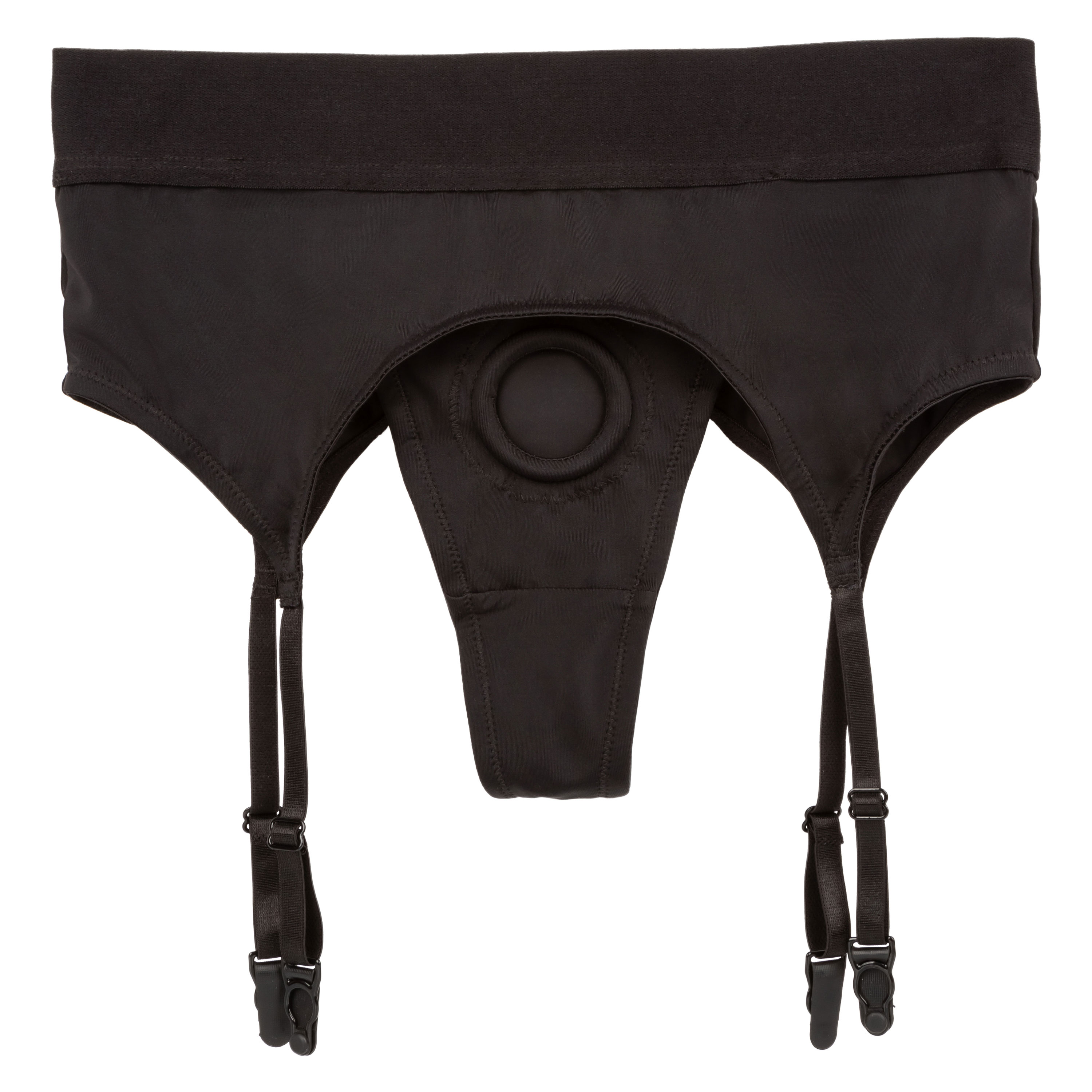 boundless thong with garter lxl black 