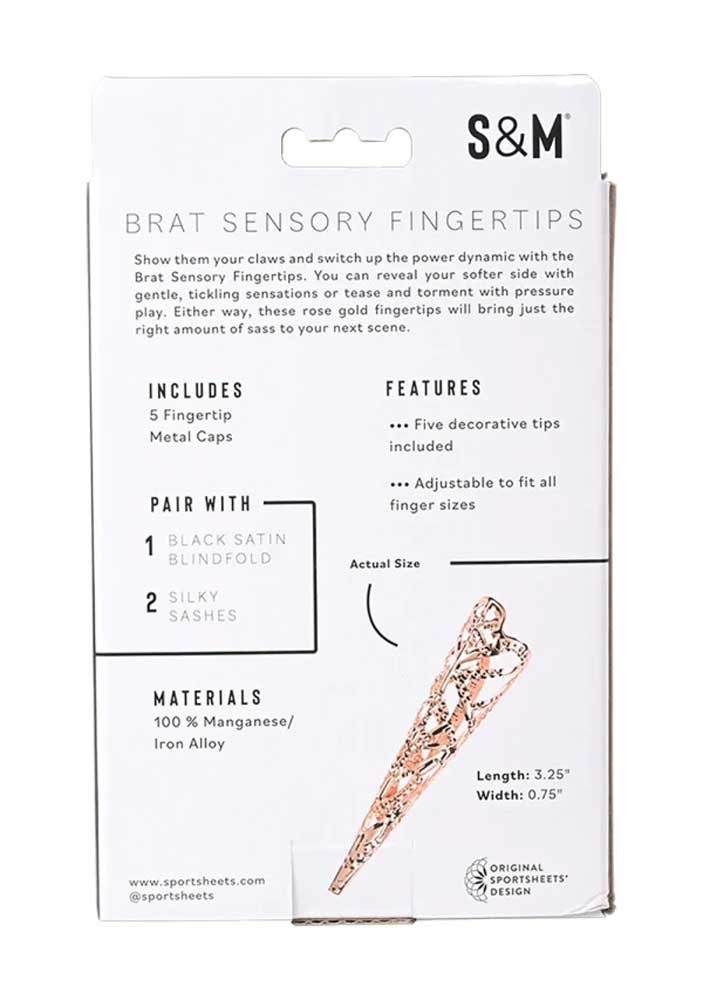 brat sensory fingertips rose gold 