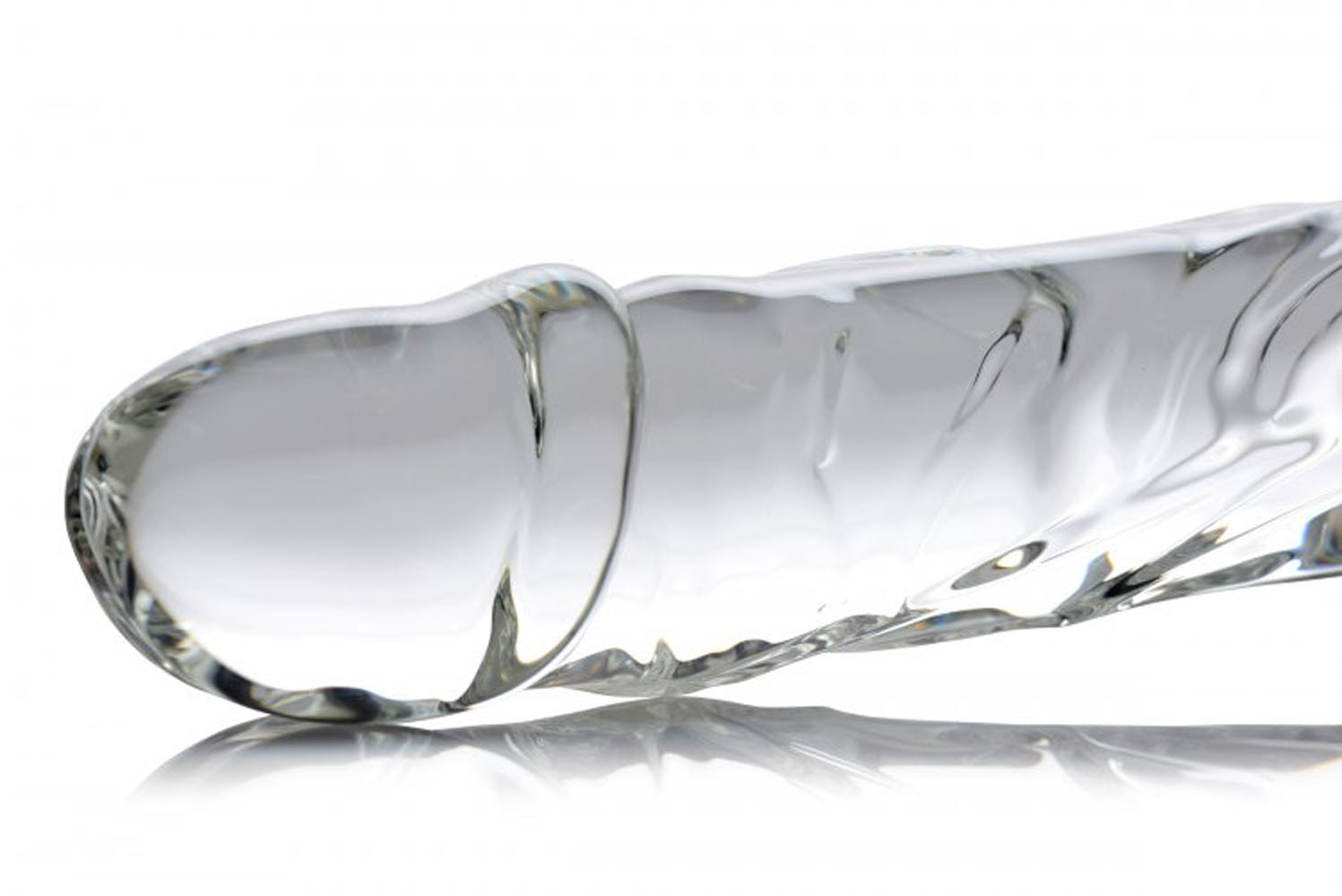 brutus glass dildo thruster clear 