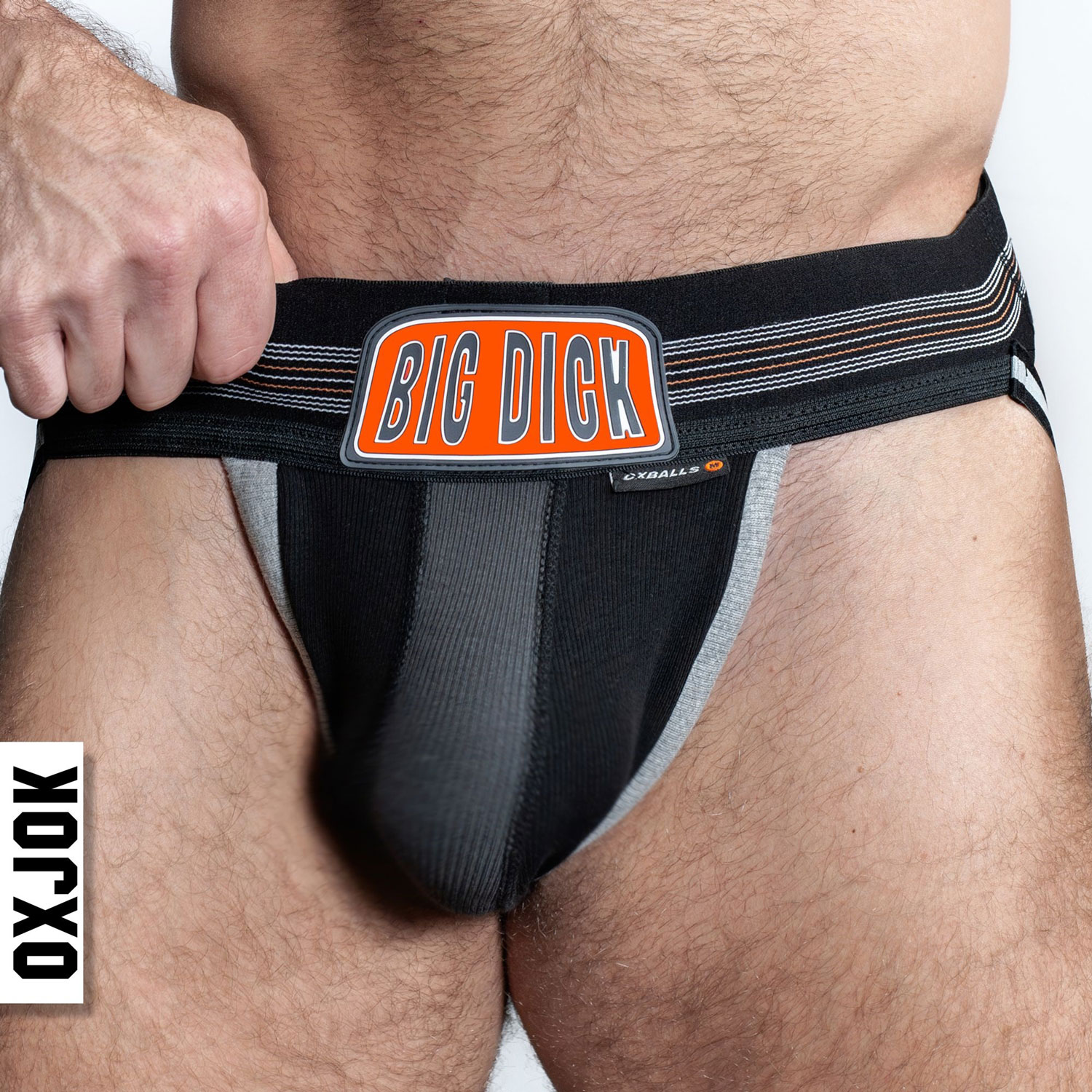 bulger the big pouch jock black iron medium 