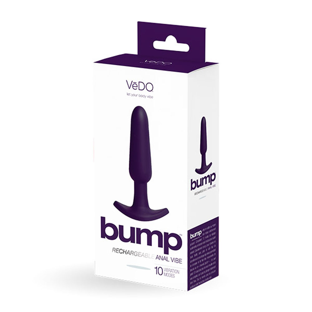 bump rechargeable anal vibe purple 