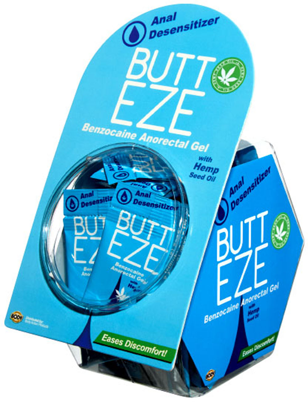 butt eze with hemp fish bowl display  pc 