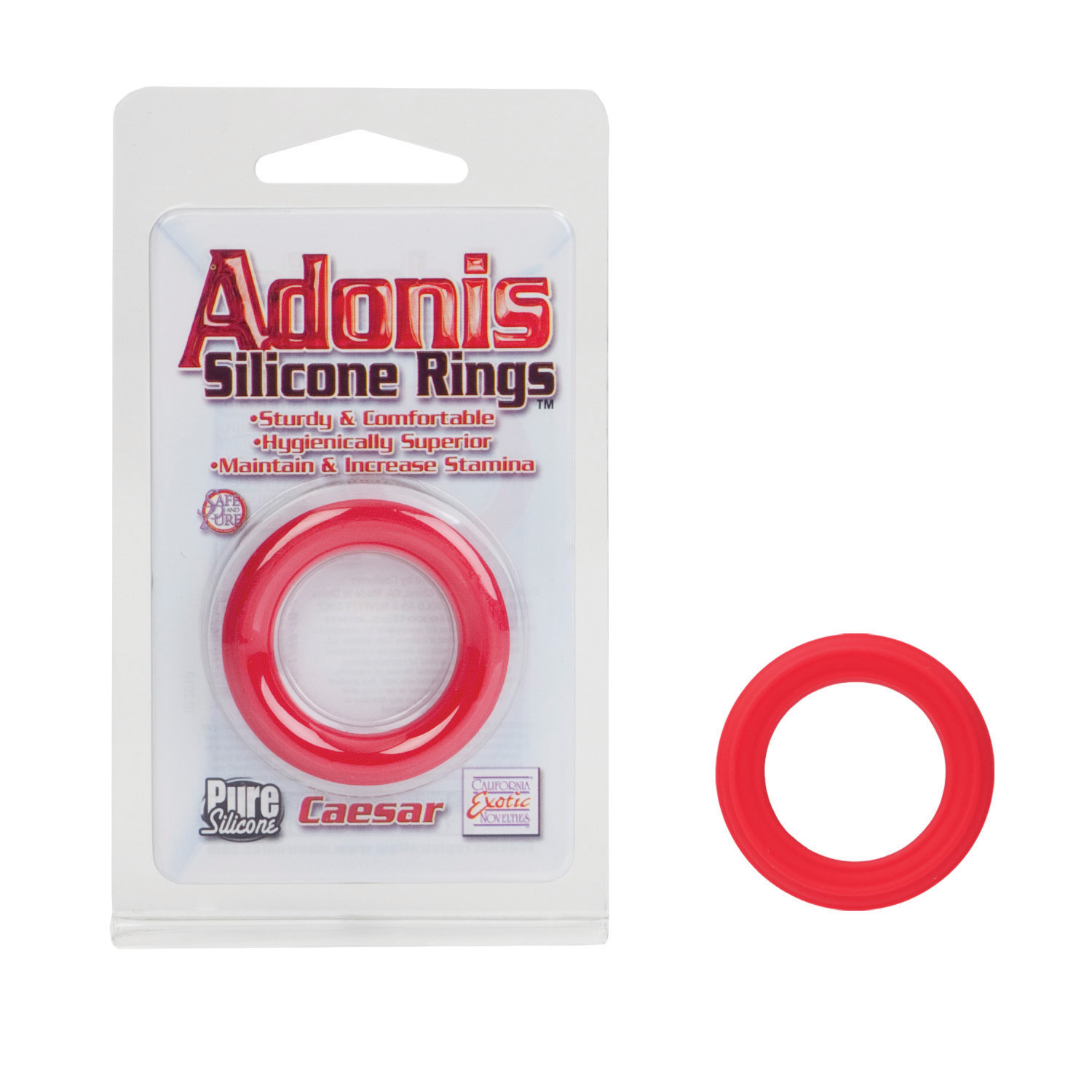 caesar silicone ring red 