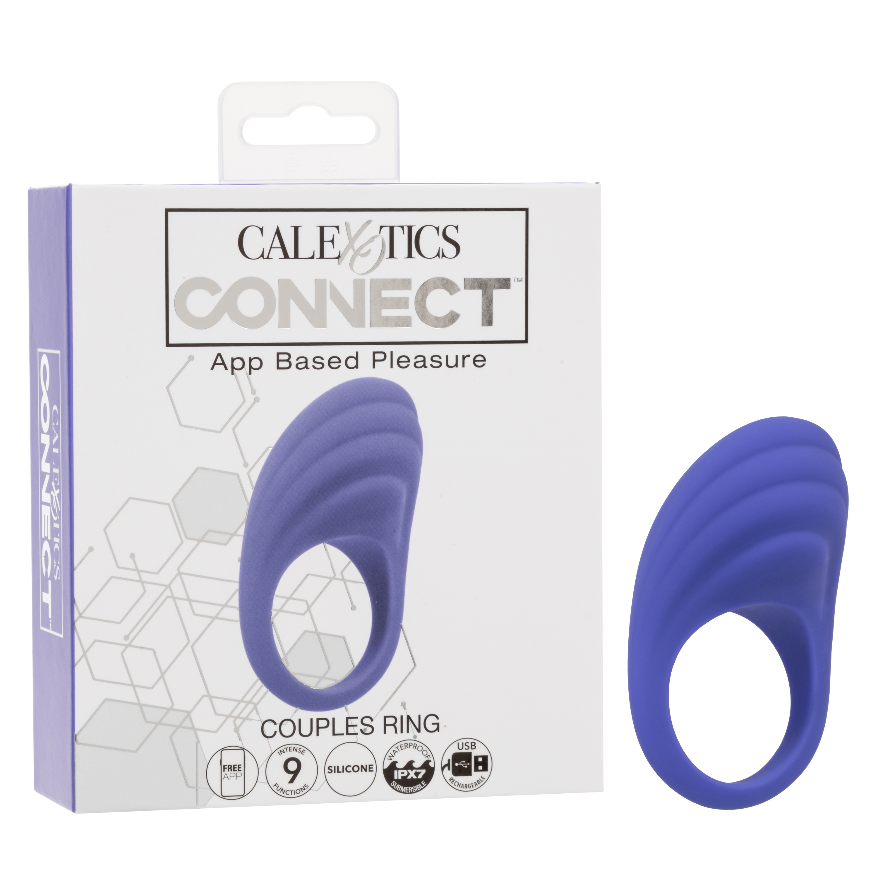 calexotics connect couples ring periwinkle 