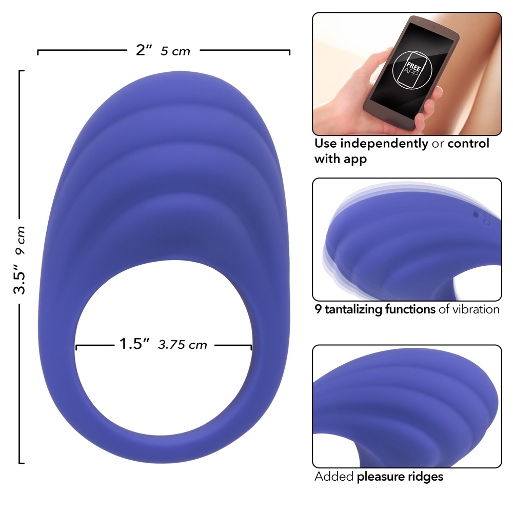 calexotics connect couples ring periwinkle 