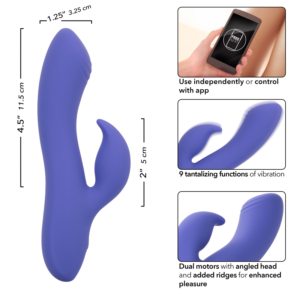 calexotics connect dual stimulator periwinkle 