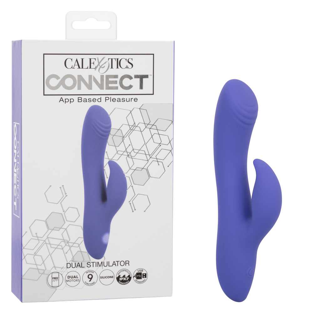 calexotics connect dual stimulator periwinkle 