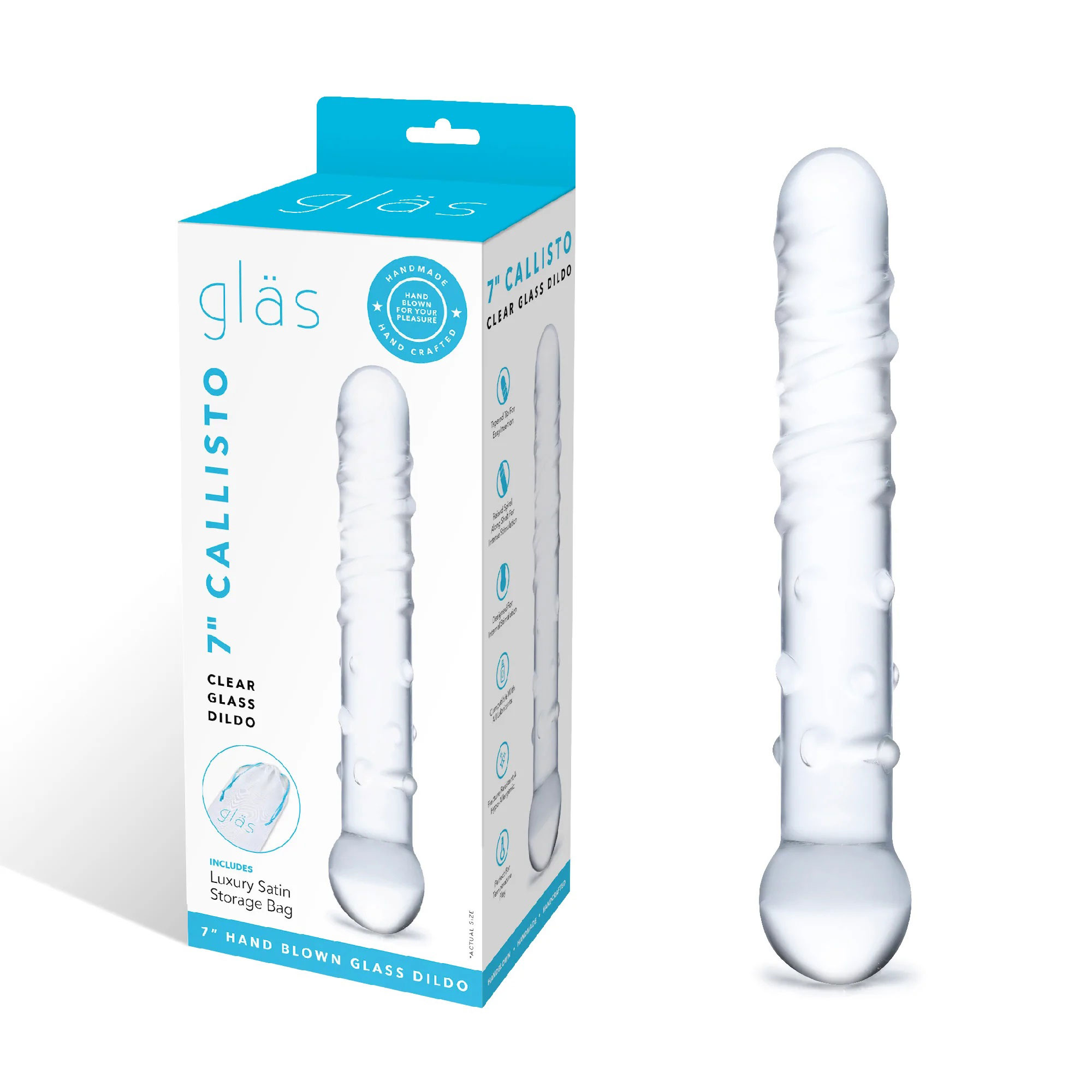 callisto clear glass dildo 