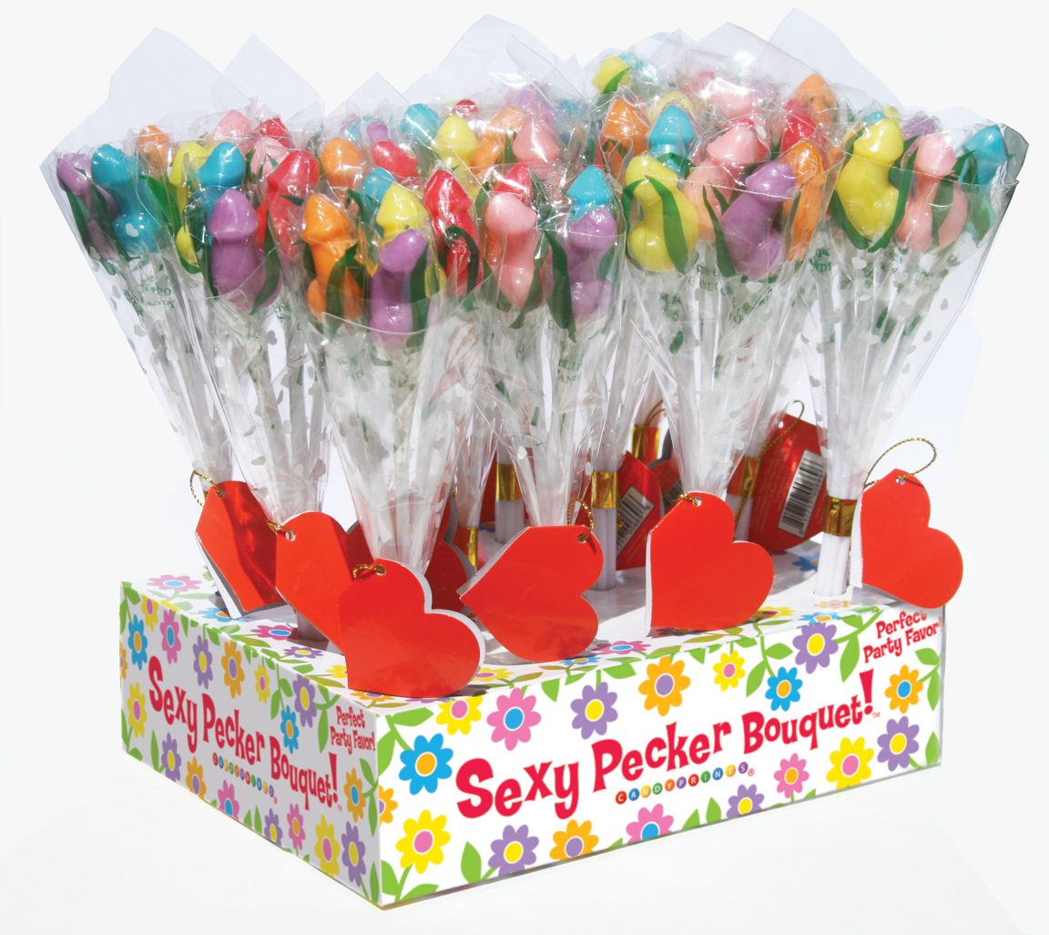 candy penis bouquet  piece display 