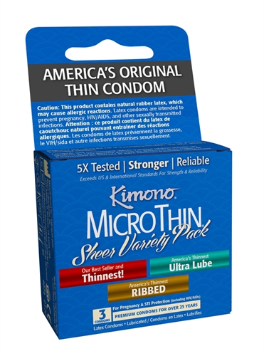 Kimono Microthin Sheer Variety Pack 3 Pack