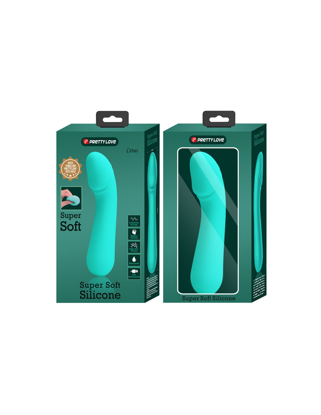 cetus rechargeable vibrator turquoise 