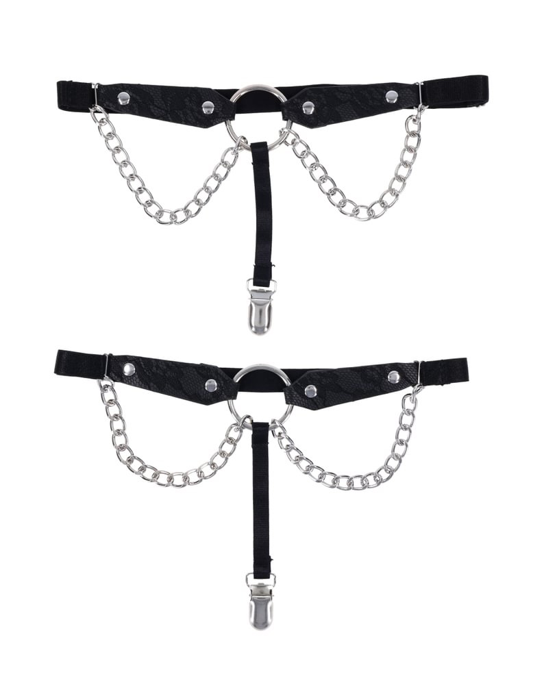 chain lace garters 