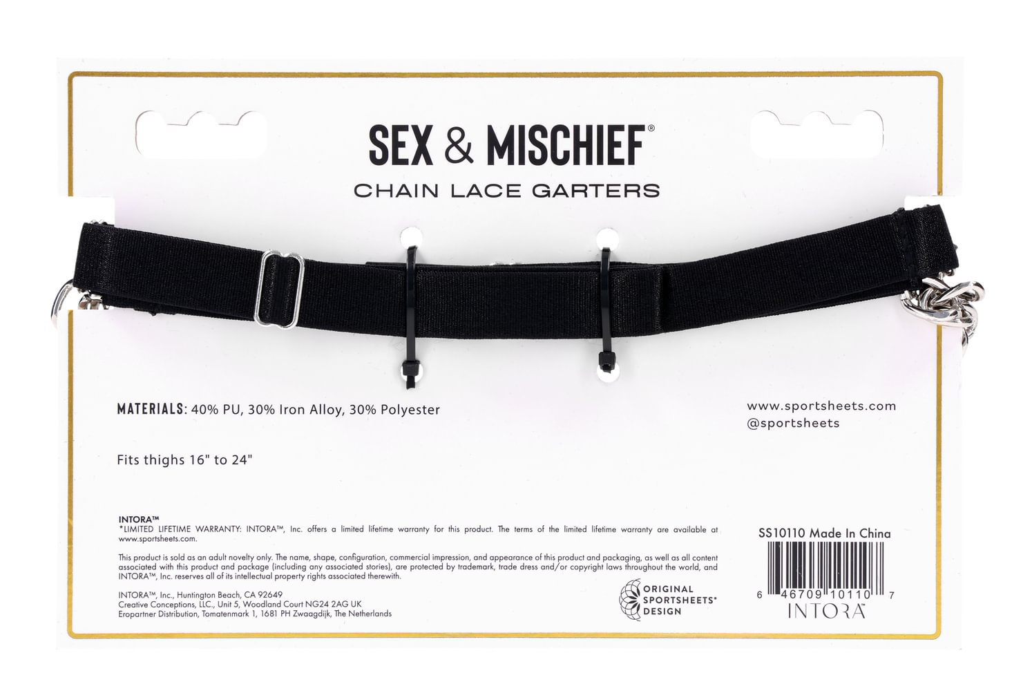 chain lace garters 