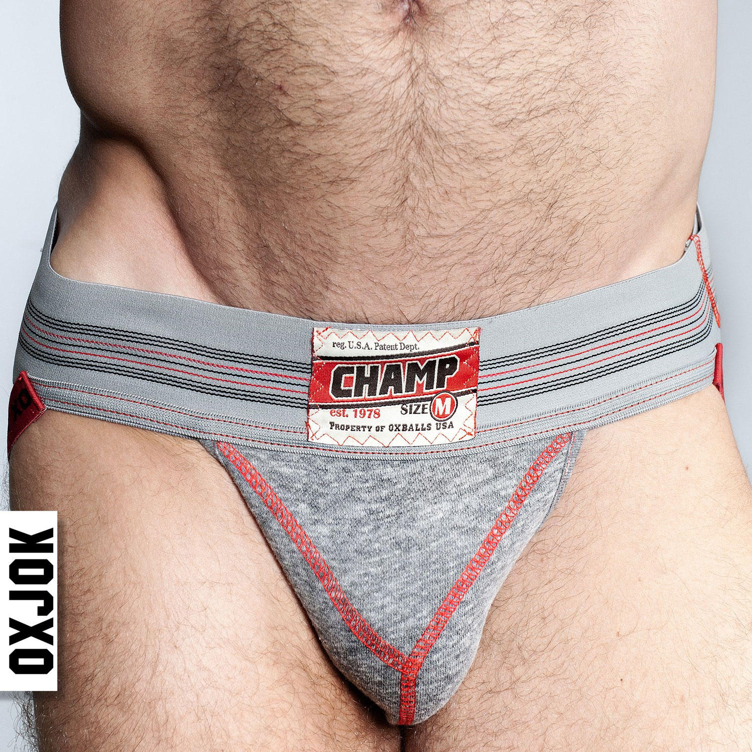 champ vintage sweatshirt jockstrap gray heather medium 