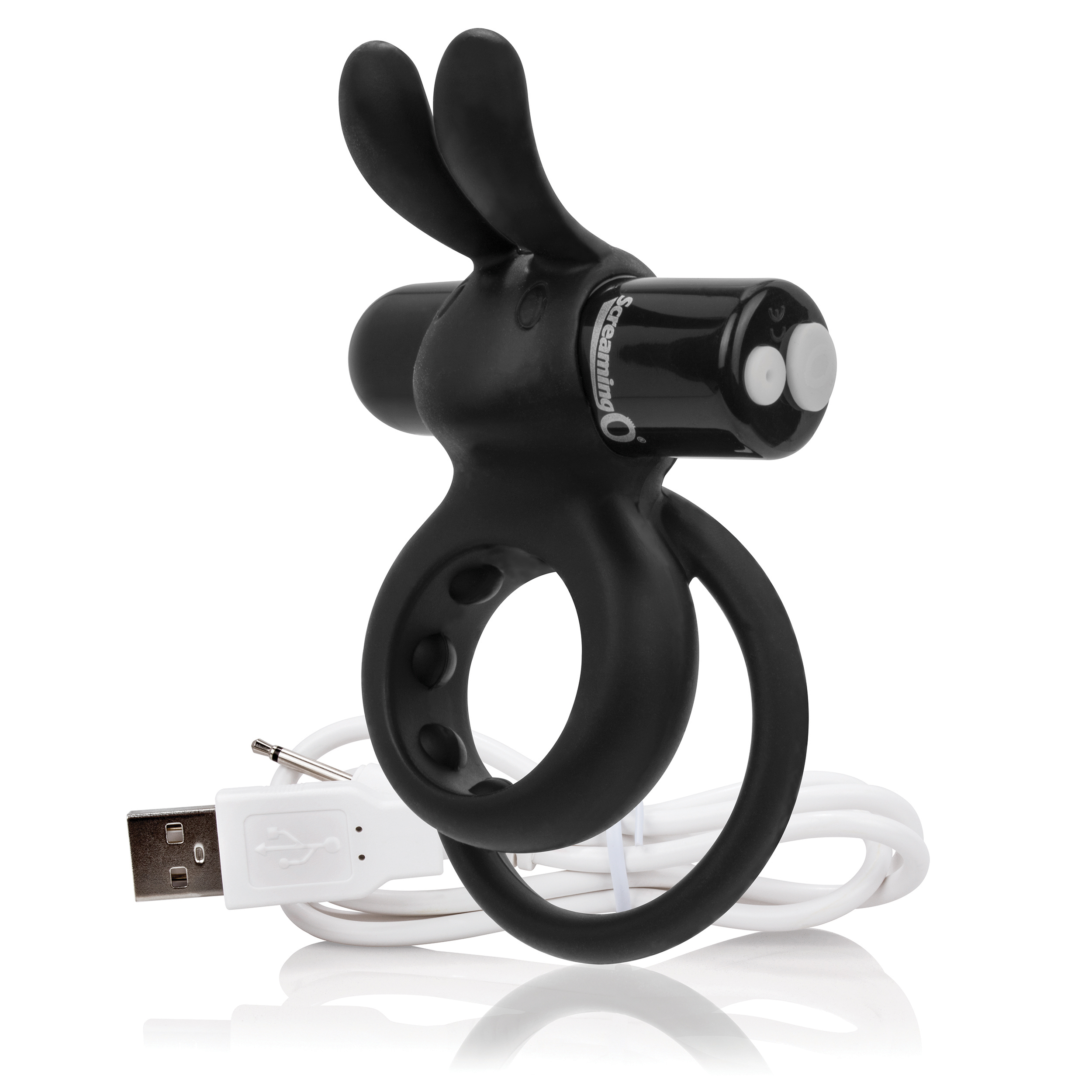 charged ohare rechargeable rabbit vibe black 