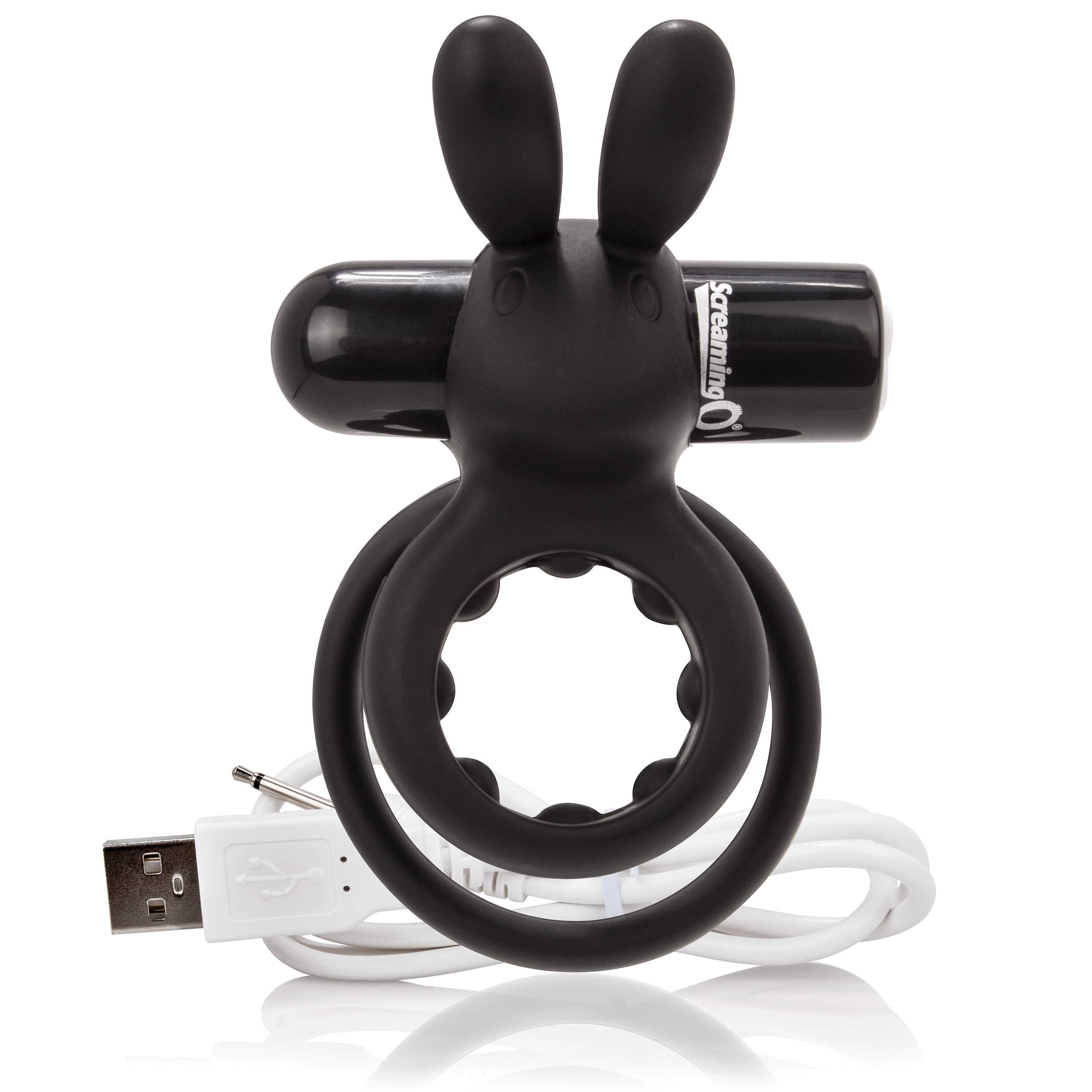 charged ohare rechargeable rabbit vibe black 