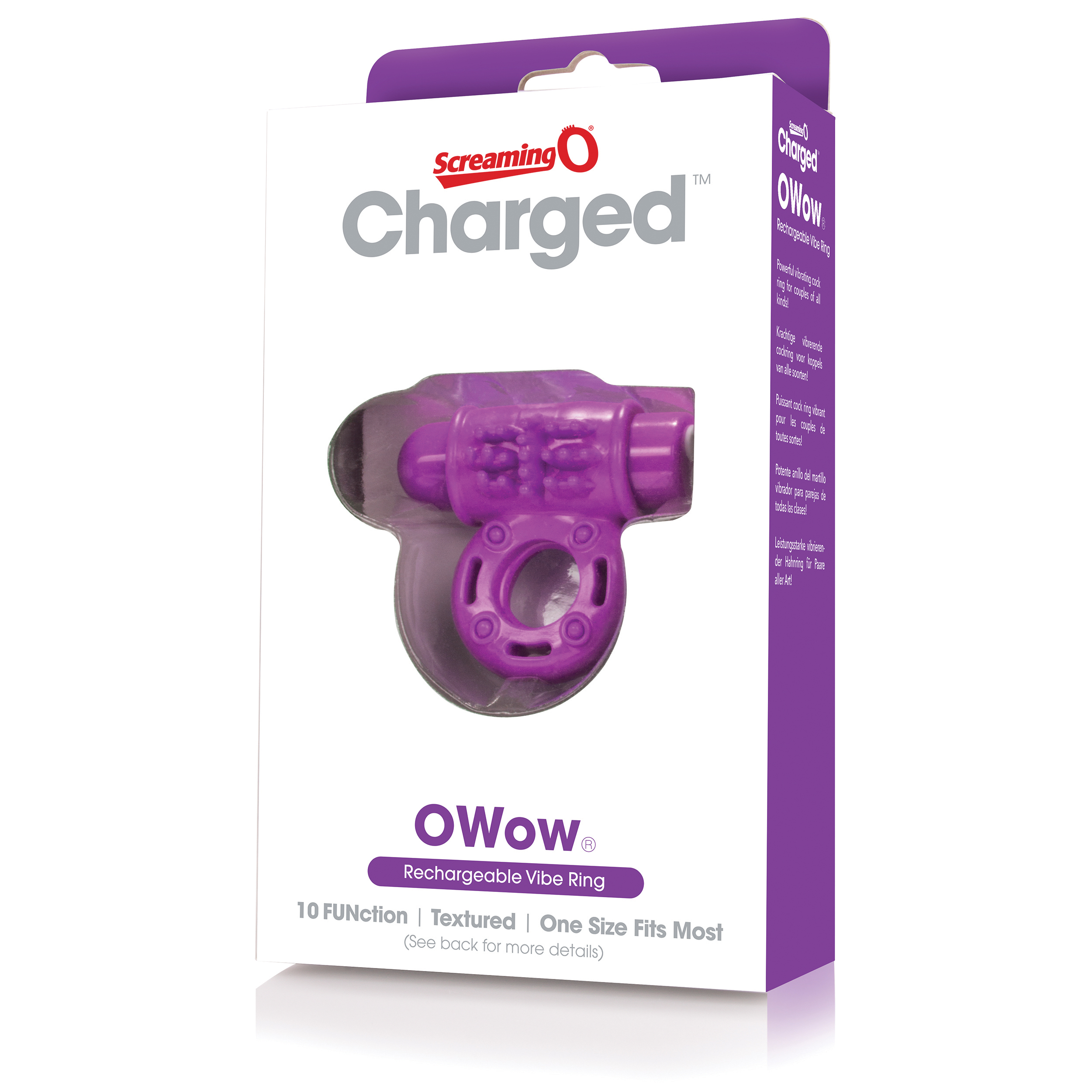 charged owow rechargeable vibe ring purple 