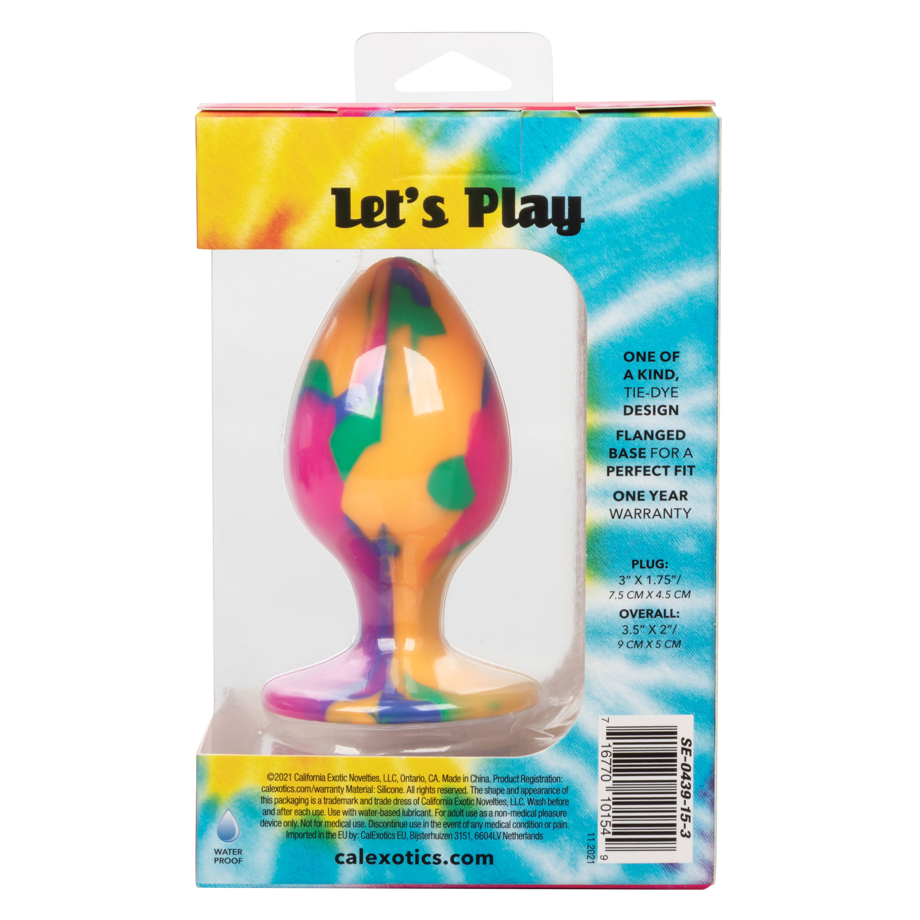 cheeky large tie dye plug 