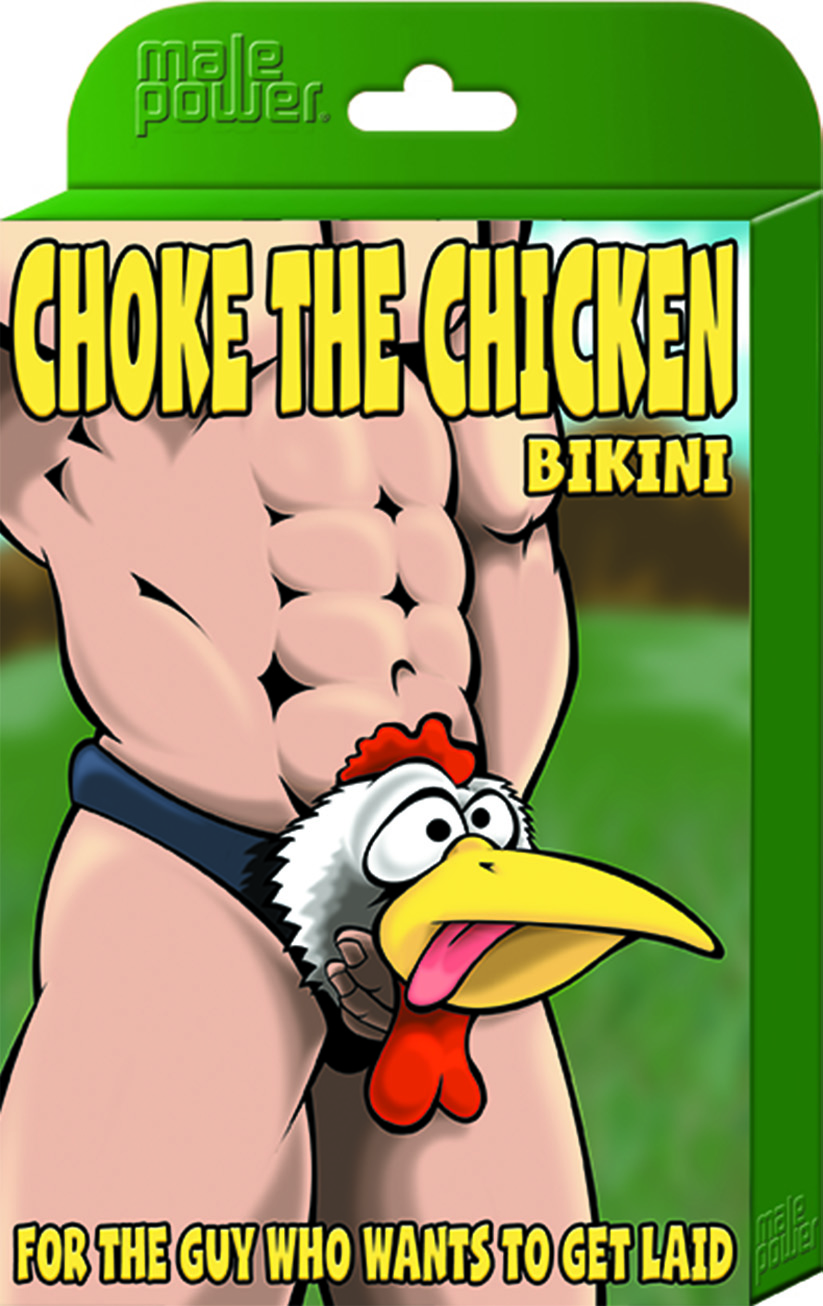 choke the chicken bikini one size black 