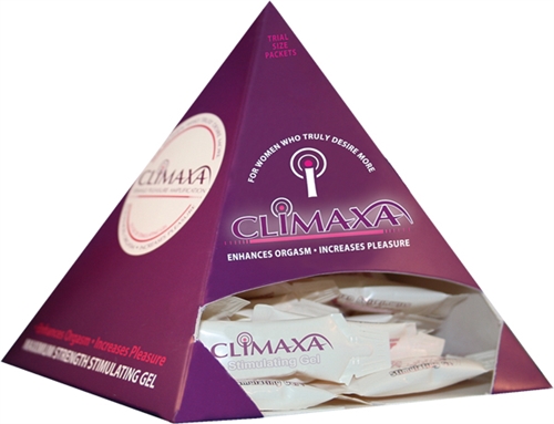 climaxa stimulating gel  pieces sample display 