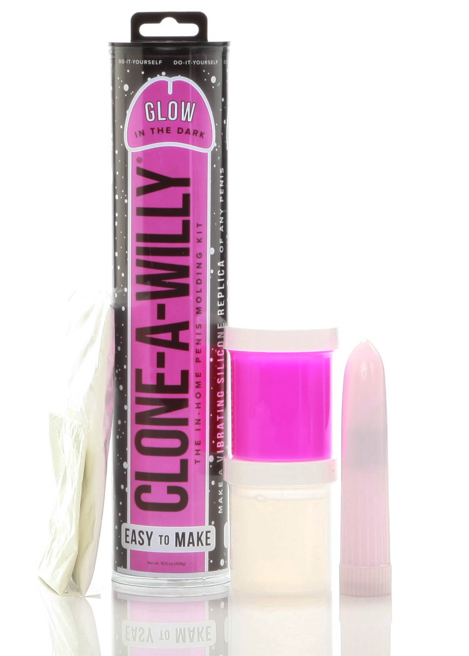 clone a willy glow in the dark kit pink 