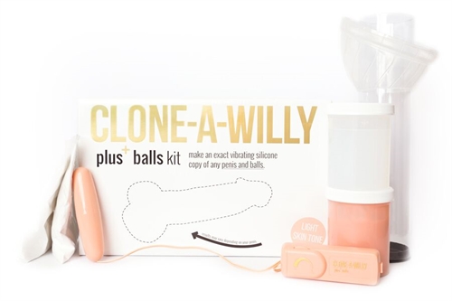 clone a willy plus balls kit light skin tone 