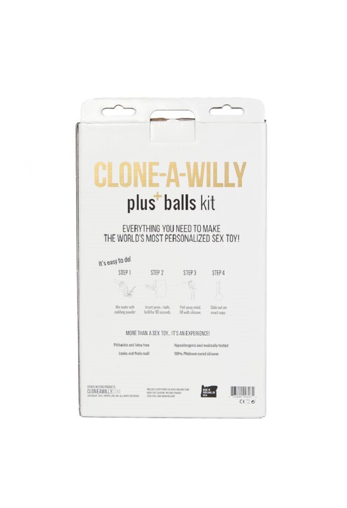 clone a willy plus balls kit light skin tone 