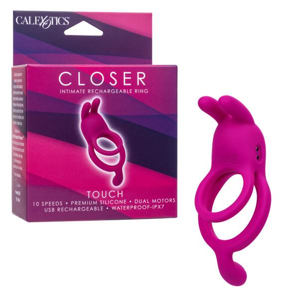 closer intimate rechargeable ring touch pink 