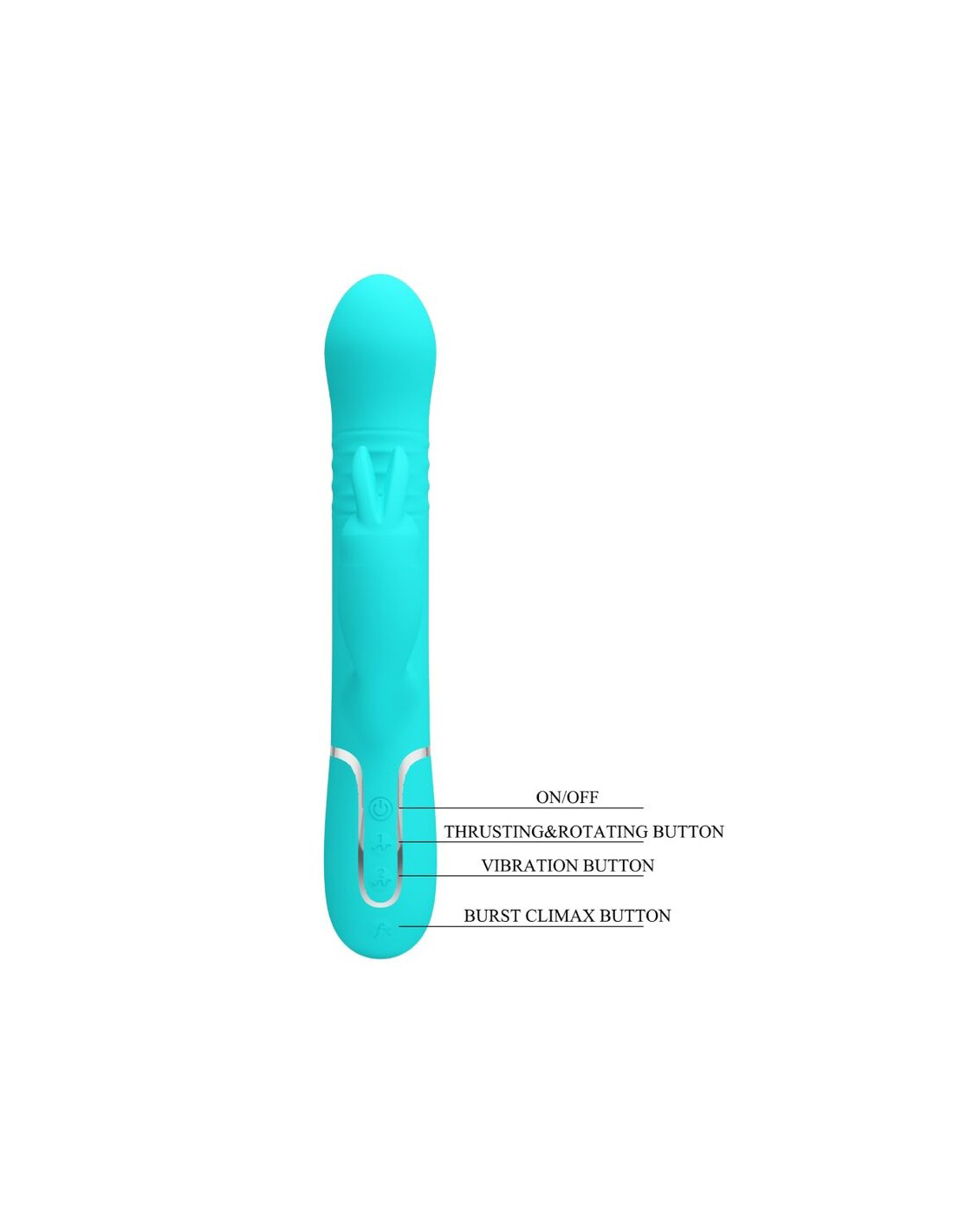 coale rabbit vibrator pearls turquoise 