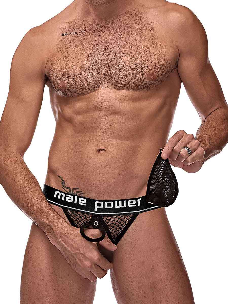 cock pit net cock ring jock s m black 