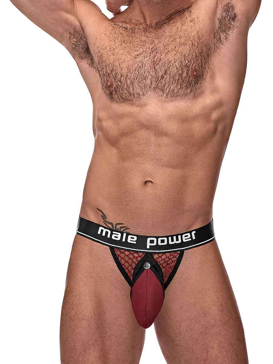 cock pit net cock ring jock s m burgundy 