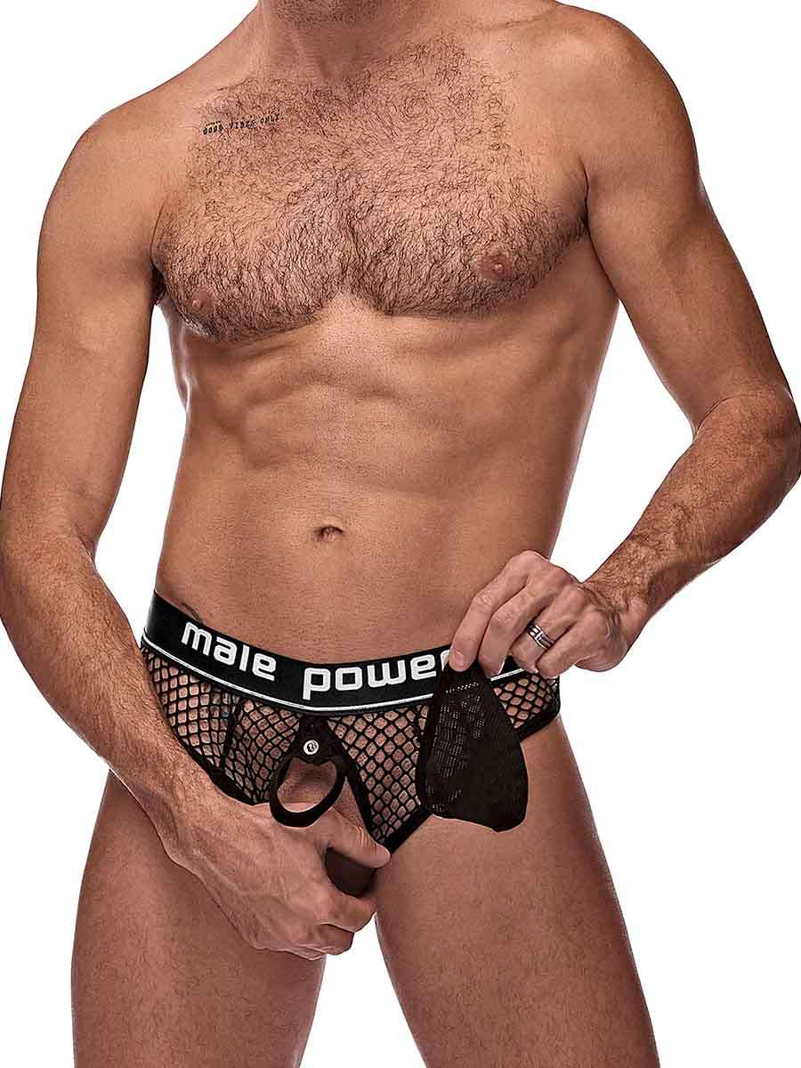 cock pit net cock ring thong l xl black 