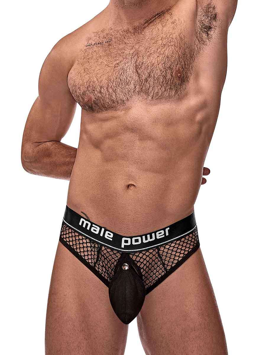 cock pit net cock ring thong l xl black 