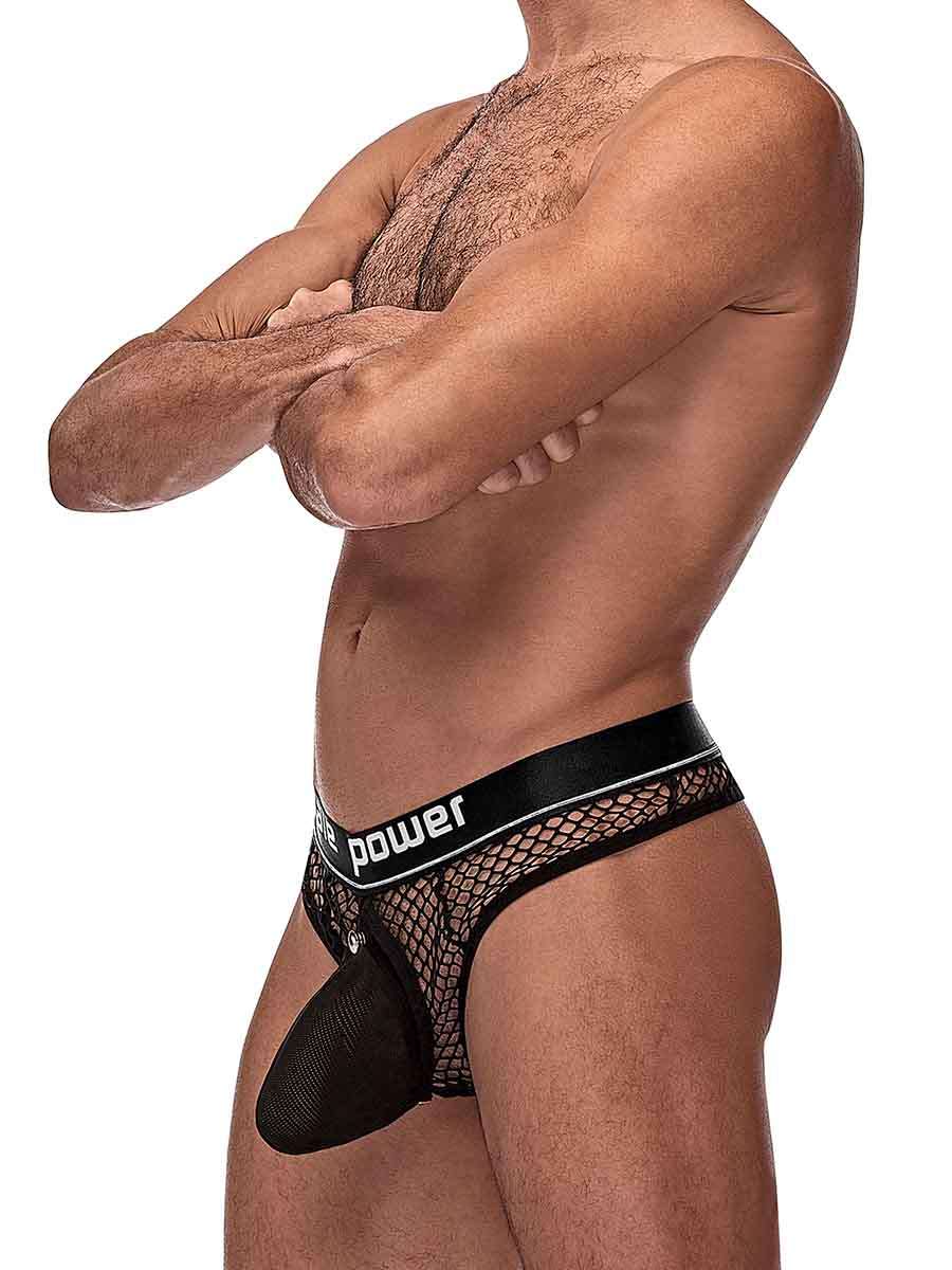 cock pit net cock ring thong l xl black 