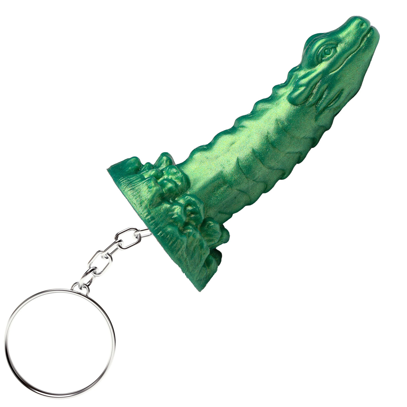 cockness monster keychain green 