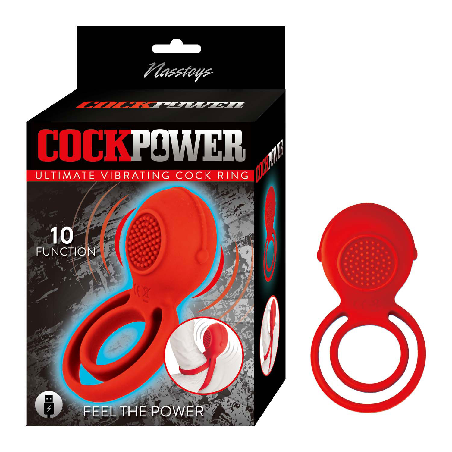 cockpower ultimate vibrating cockring red 