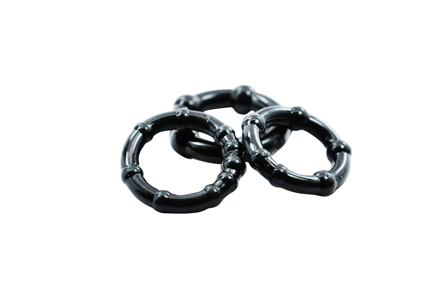 cockring combo beaded black 