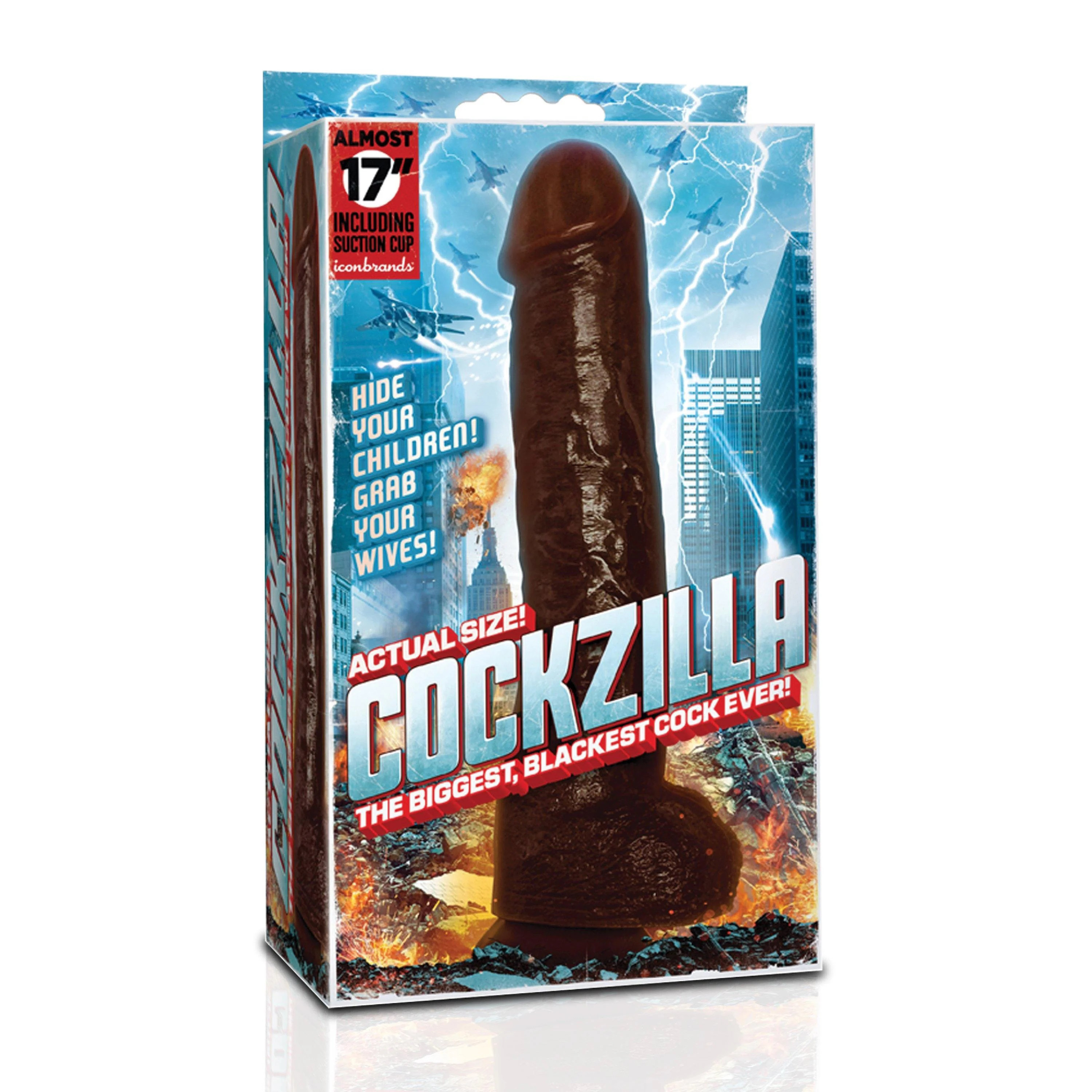 cockzilla massive nearly  inch realistic black colossal cock 