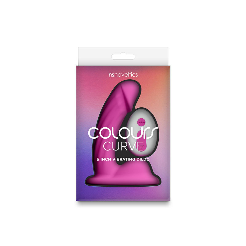 colours curve vibrating  dildo pink 