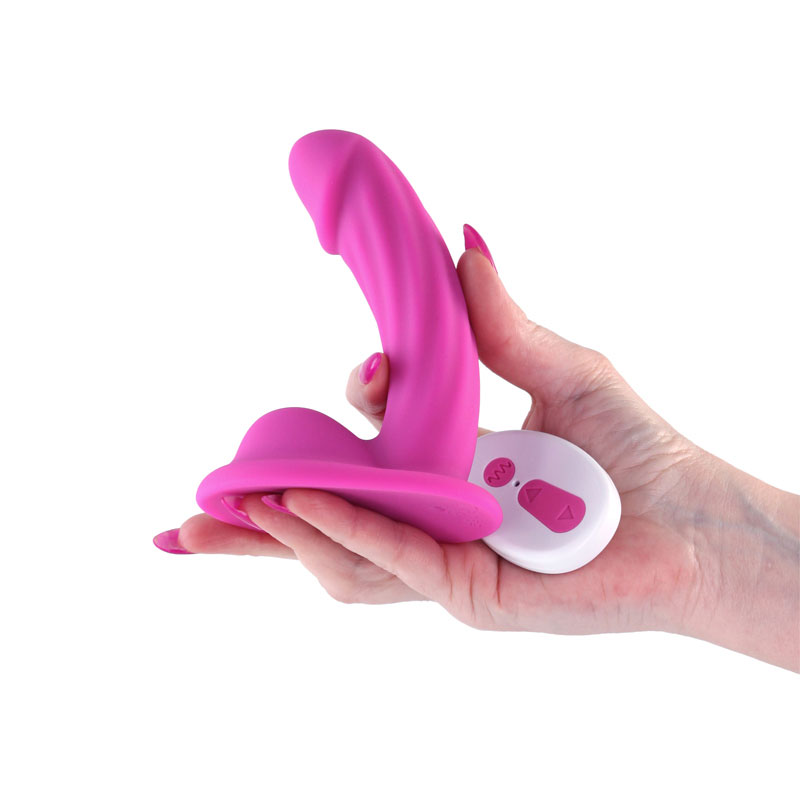 colours curve vibrating  dildo pink 